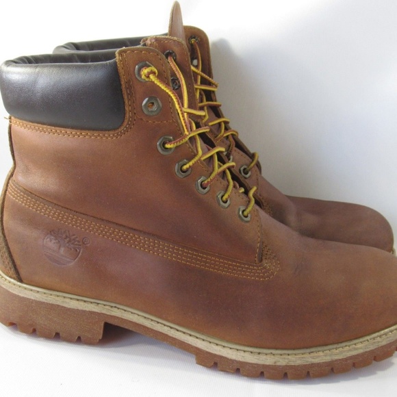 Timberland Sz 10.5 Brown Leather Boots Mens R3A20